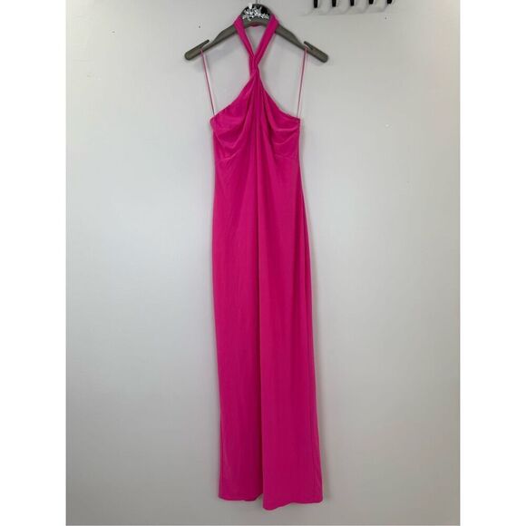 One33 Social Pin Twist Halter Gown 🤎 - Picture 5 of 9